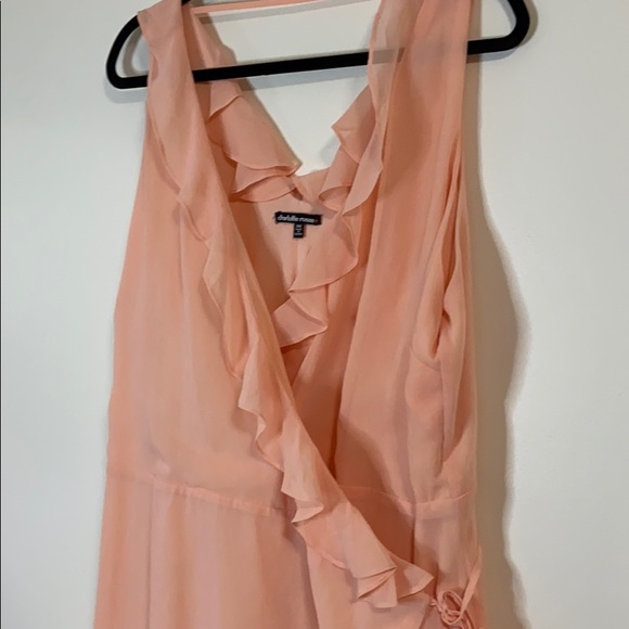 Peach wrap dress - Picture 2 of 6